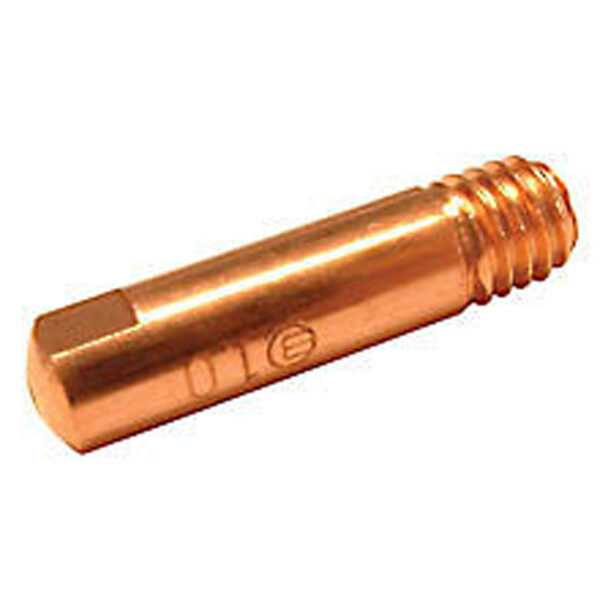 MB15 MIG Welding Contact Tip 6mm Thread 1.0mm Tip x 10 Tips - Oxford .